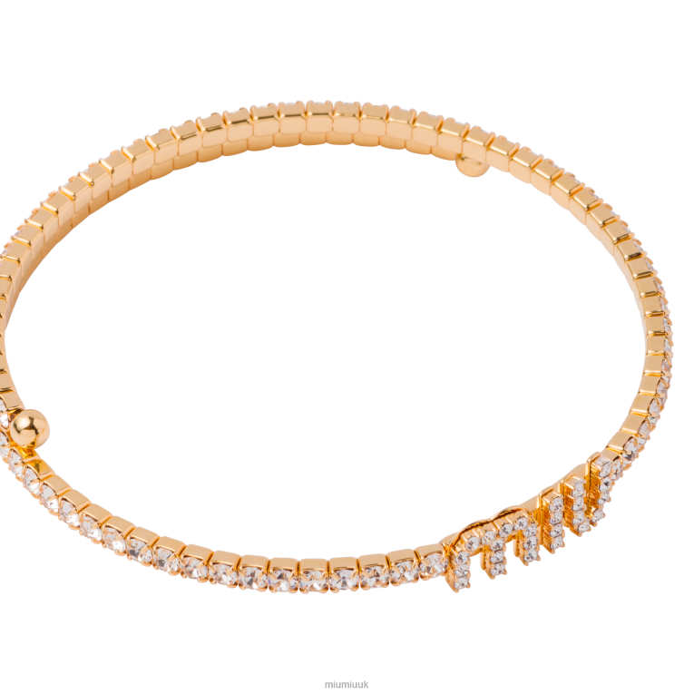 Jewels Crystal Necklace Miu Miu XH28Z1369 Gold/Crystal