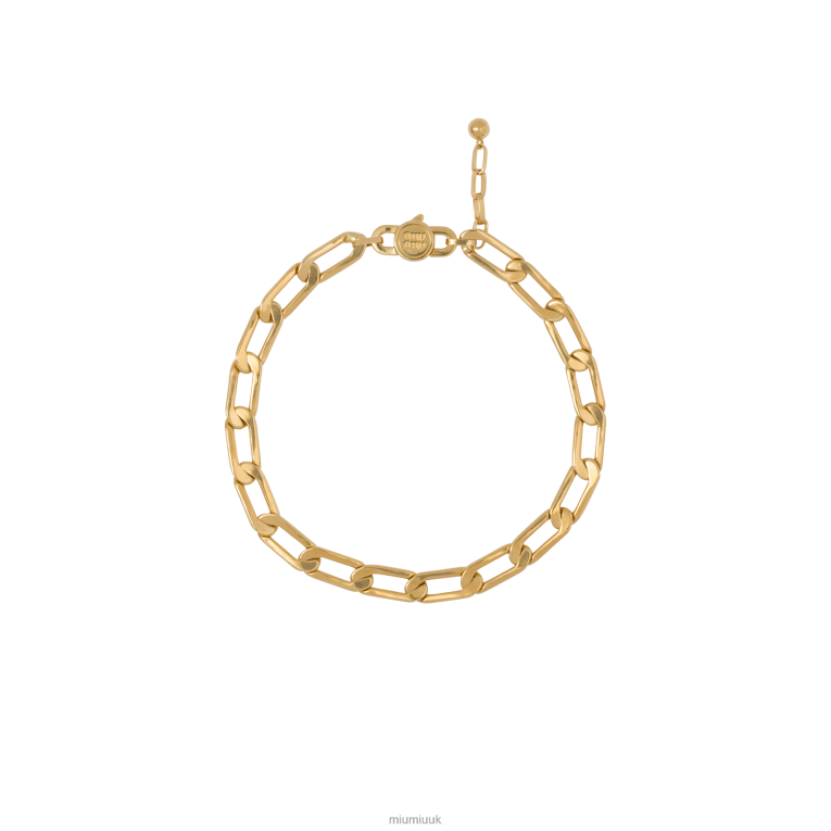 Jewels Metal Chain Necklace Miu Miu XH28Z1372 Gold