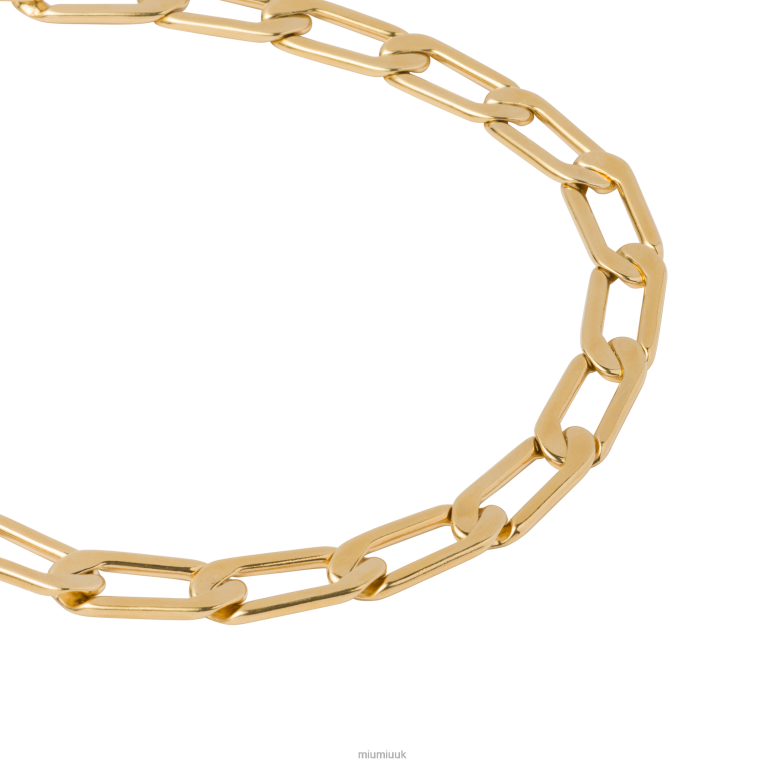 Jewels Metal Chain Necklace Miu Miu XH28Z1372 Gold