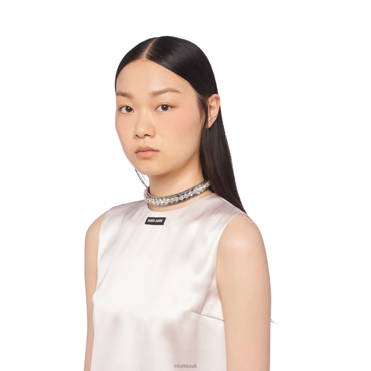 Jewels Metal Choker With s Miu Miu XH28Z1377 Crystal