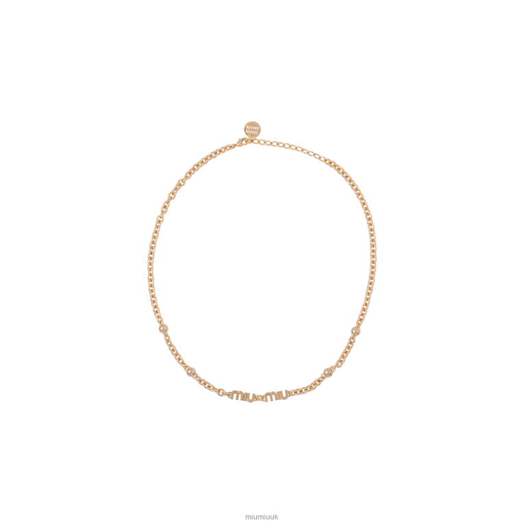 Jewels Metal Necklace Miu Miu XH28Z1380 Gold