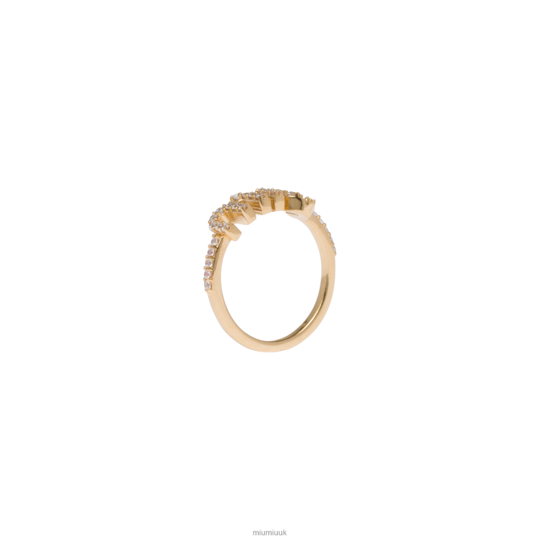 Jewels Crystal Ring Miu Miu XH28Z1390 Gold/Crystal