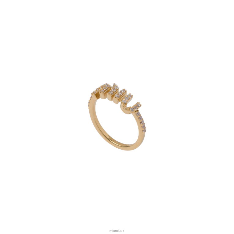 Jewels Crystal Ring Miu Miu XH28Z1390 Gold/Crystal