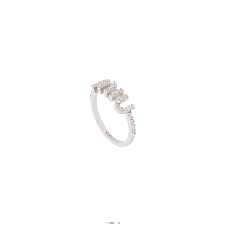 Jewels Crystal Ring Miu Miu XH28Z1391 Steel/Crystal