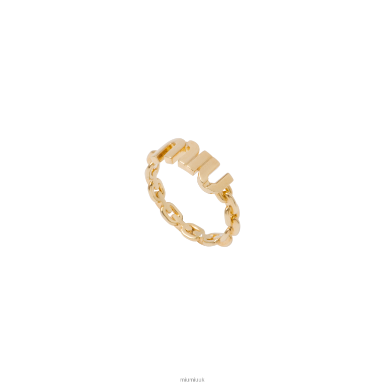 Jewels Metal Ring Miu Miu XH28Z1395 Gold