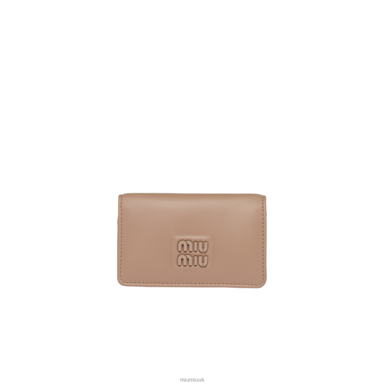 Collection Leather Card Holder Miu Miu XH28Z1031 Cameo