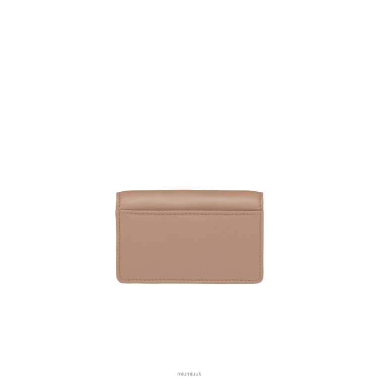 Collection Leather Card Holder Miu Miu XH28Z1031 Cameo
