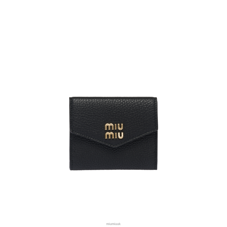 Collection Leather Card Holder Miu Miu XH28Z1060 Black