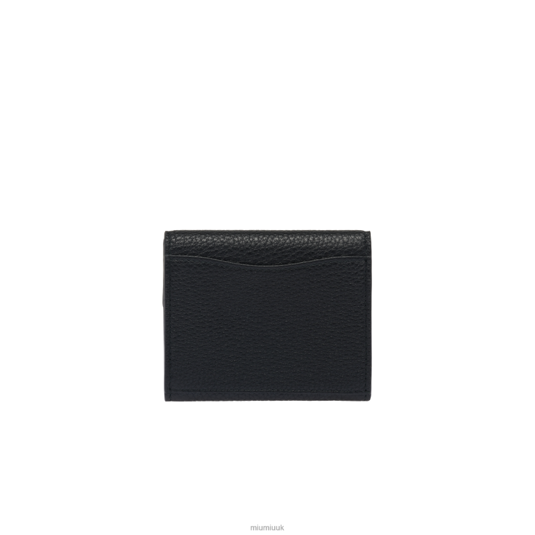 Collection Leather Card Holder Miu Miu XH28Z1060 Black
