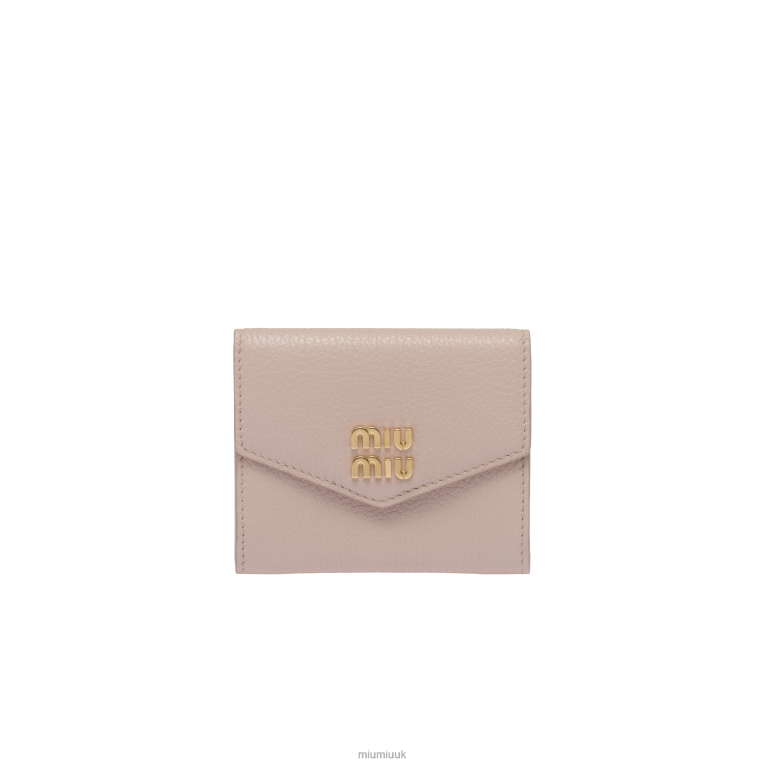 Collection Leather Card Holder Miu Miu XH28Z1061 Water Lily