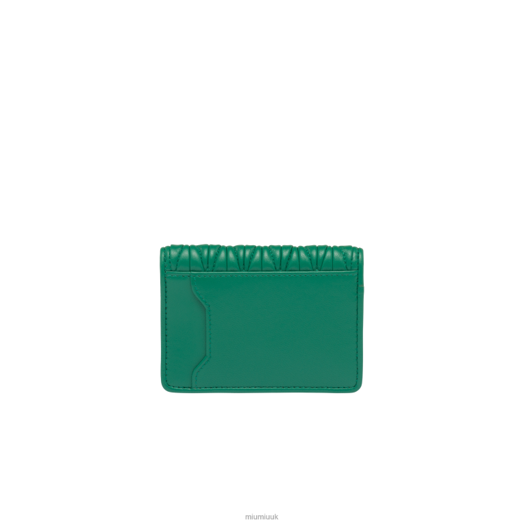 Collection Matelasse Nappa Leather Card Holder Miu Miu XH28Z1048 Mango