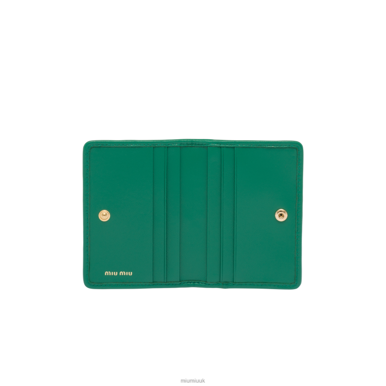 Collection Matelasse Nappa Leather Card Holder Miu Miu XH28Z1048 Mango