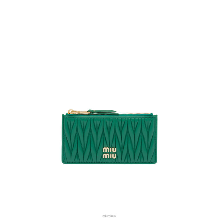Collection Matelasse Nappa Leather Envelope Wallet Miu Miu XH28Z1053 Mango