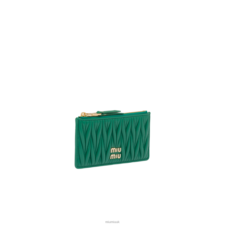 Collection Matelasse Nappa Leather Envelope Wallet Miu Miu XH28Z1053 Mango