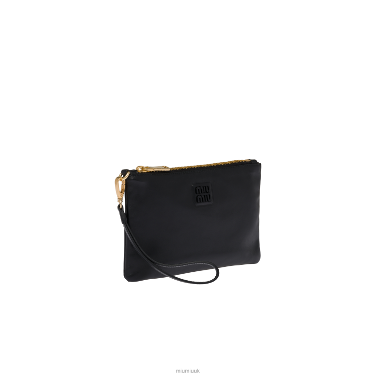 Collection Leather Pouch Miu Miu XH28Z1091 Black