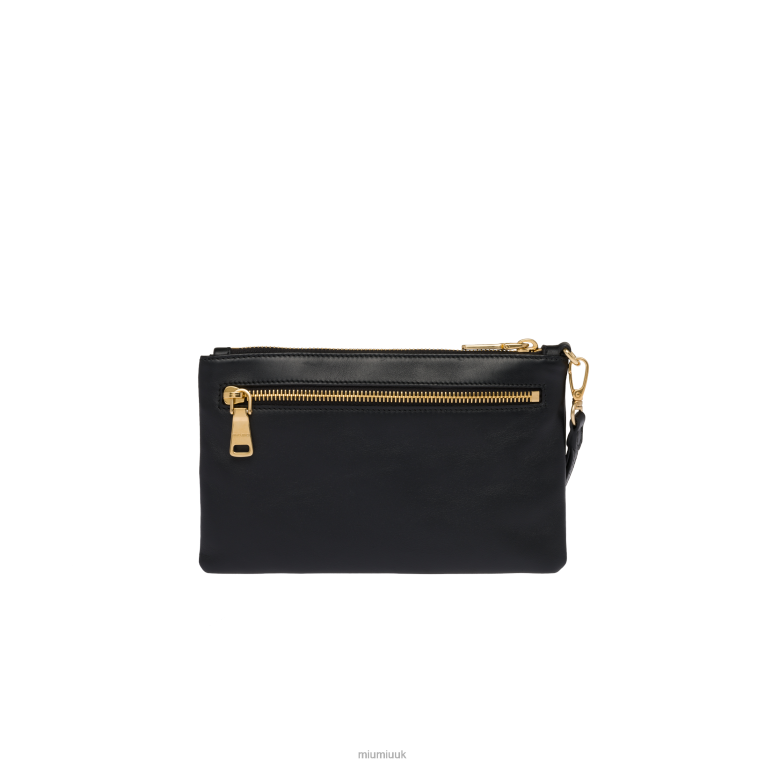 Collection Leather Pouch Miu Miu XH28Z1091 Black