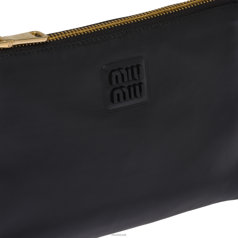 Collection Leather Pouch Miu Miu XH28Z1091 Black
