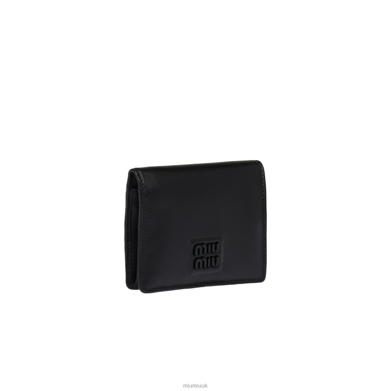 Collection Small Leather Wallet Miu Miu XH28Z1064 Black