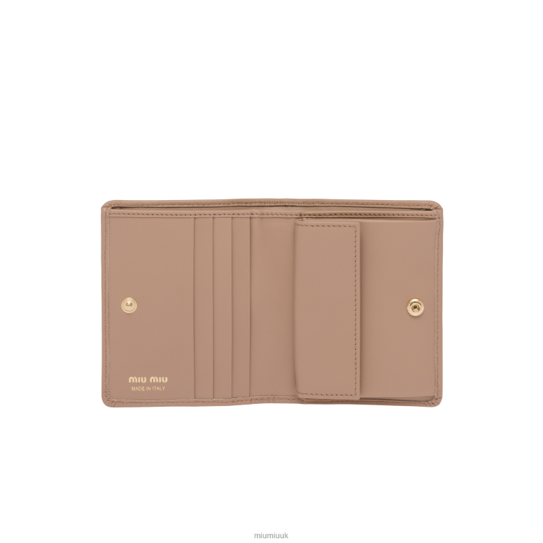 Collection Small Leather Wallet Miu Miu XH28Z1066 Cameo