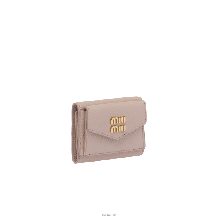 Collection Small Leather Wallet Miu Miu XH28Z1079 Water Lily