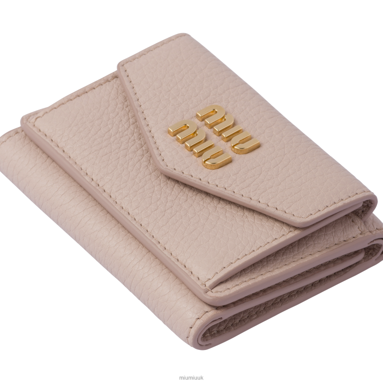 Collection Small Leather Wallet Miu Miu XH28Z1079 Water Lily