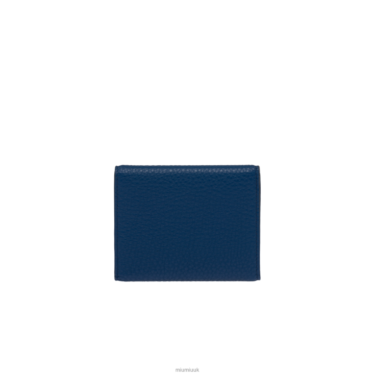 Collection Small Leather Wallet Miu Miu XH28Z1081 Bluette