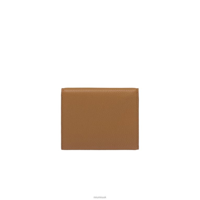 Collection Small Leather Wallet Miu Miu XH28Z1082 Caramel