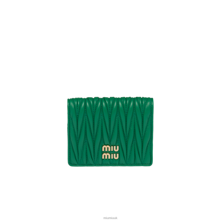 Collection Small Matelasse Nappa Leather Wallet Miu Miu XH28Z1077 Mango