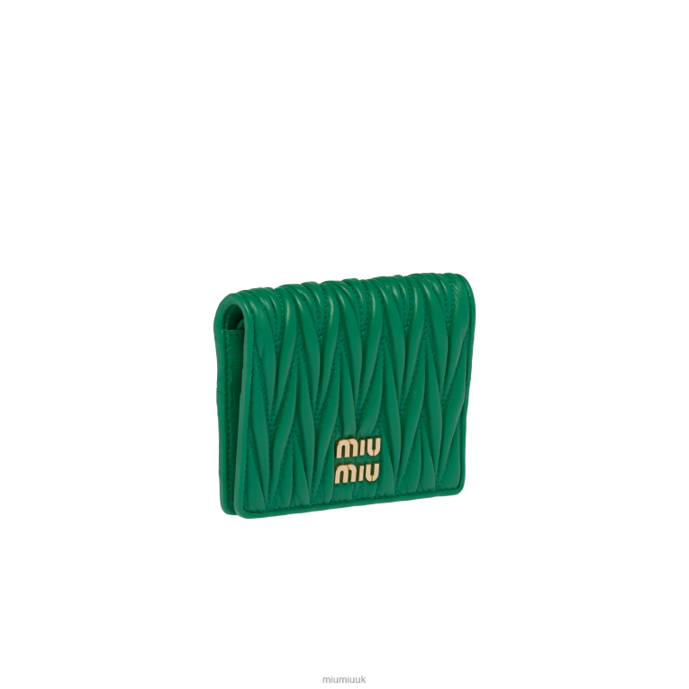 Collection Small Matelasse Nappa Leather Wallet Miu Miu XH28Z1077 Mango
