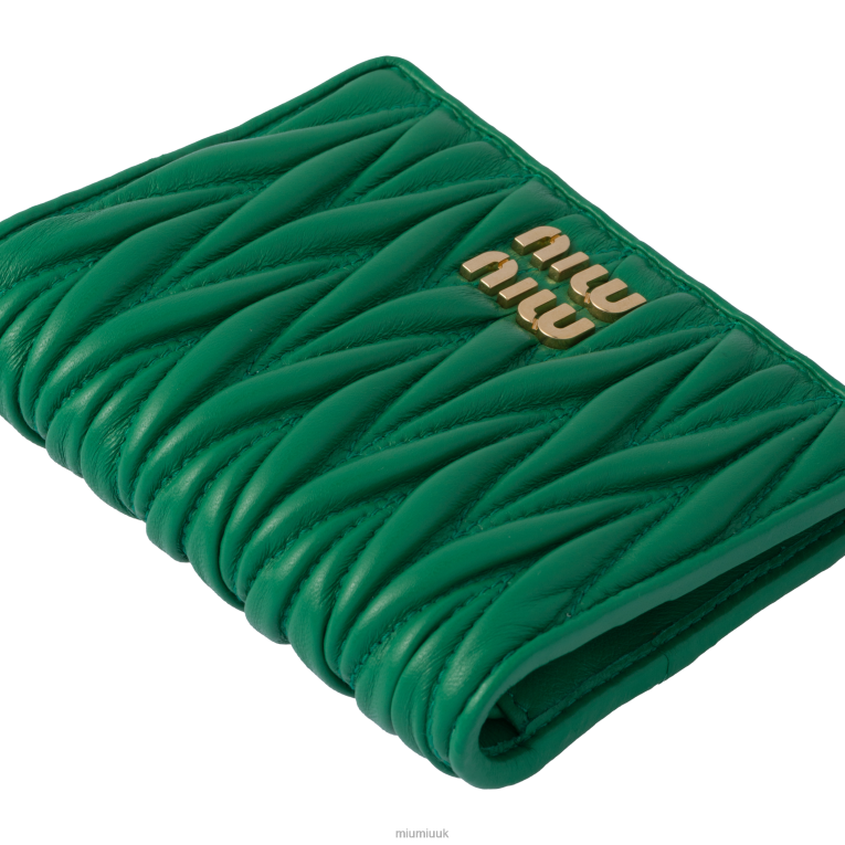 Collection Small Matelasse Nappa Leather Wallet Miu Miu XH28Z1077 Mango