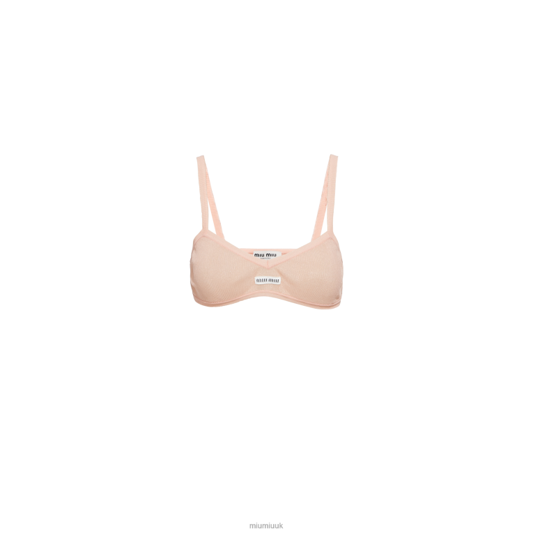 Ready To Wear Nylon Bra Miu Miu XH28Z1023 Apricot