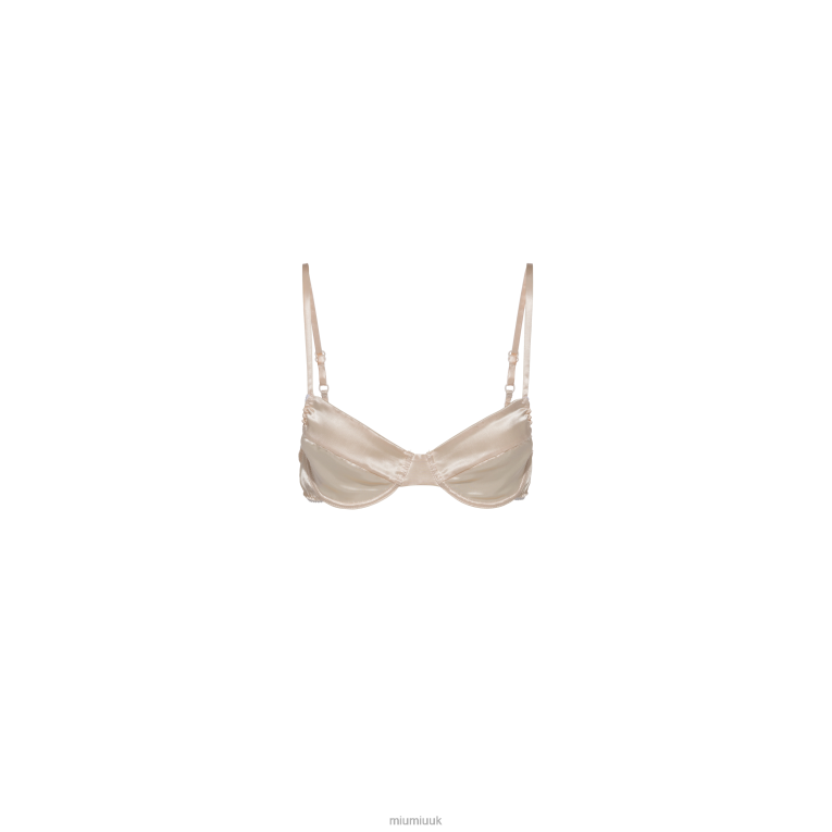 Ready To Wear Satin Bra Miu Miu XH28Z1025 Sand Beige