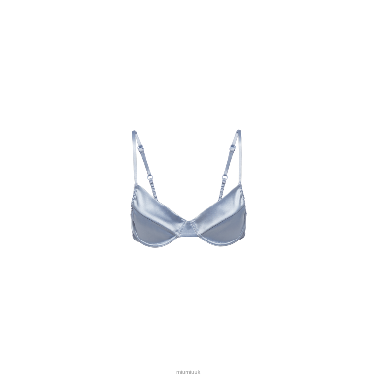Ready To Wear Satin Bra Miu Miu XH28Z1026 Cloudy Gray