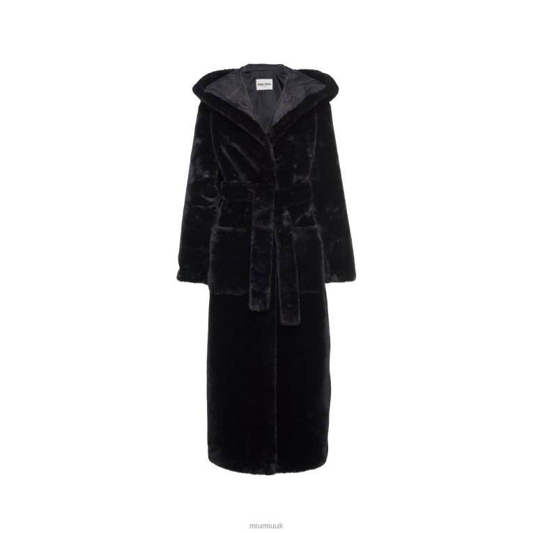 Ready To Wear Aspen Coat Miu Miu XH28Z504 Black