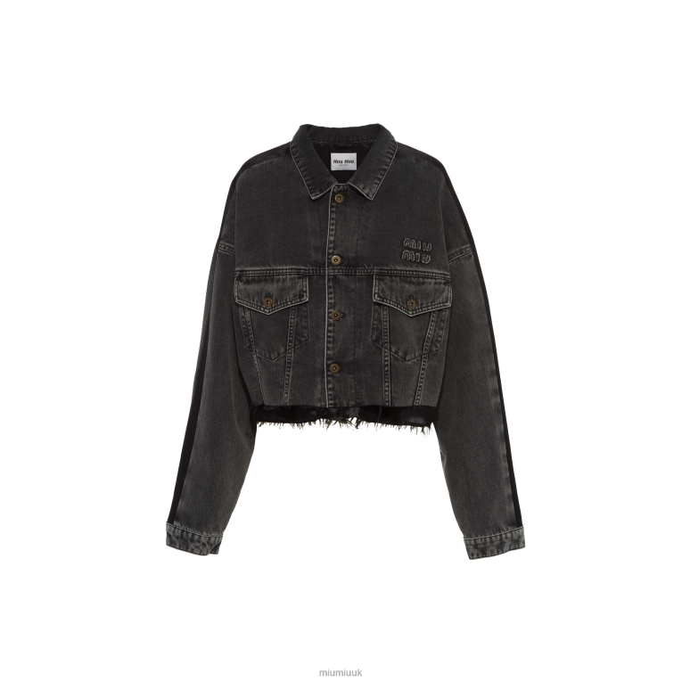 Ready To Wear Denim Blouson Miu Miu XH28Z488 Black