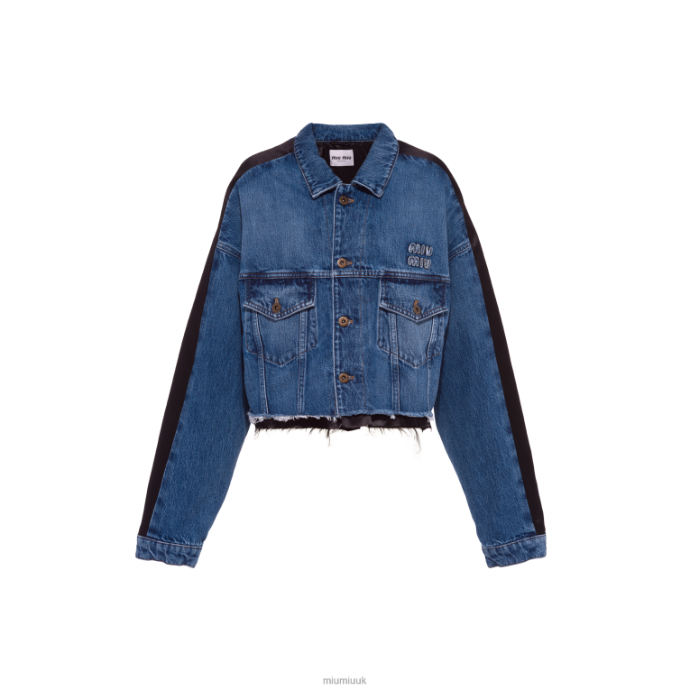 Ready To Wear Denim Blouson Miu Miu XH28Z489 Navy