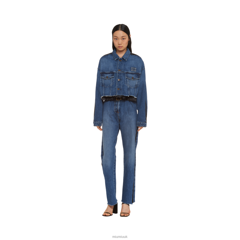 Ready To Wear Denim Blouson Miu Miu XH28Z489 Navy