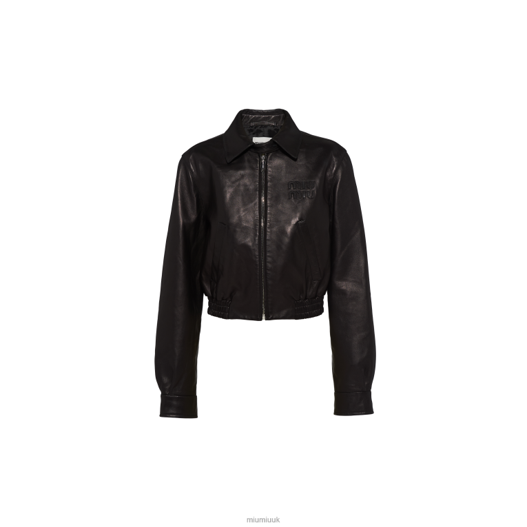 Ready To Wear Nappa Leather Jacket Miu Miu XH28Z537 Black