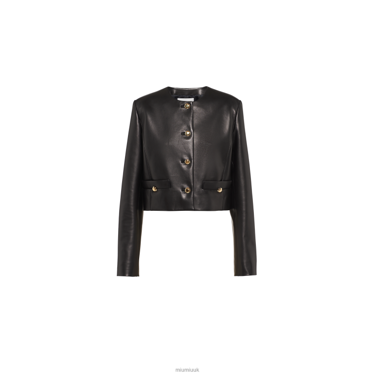 Ready To Wear Nappa-leather Jacket Miu Miu XH28Z503 Black