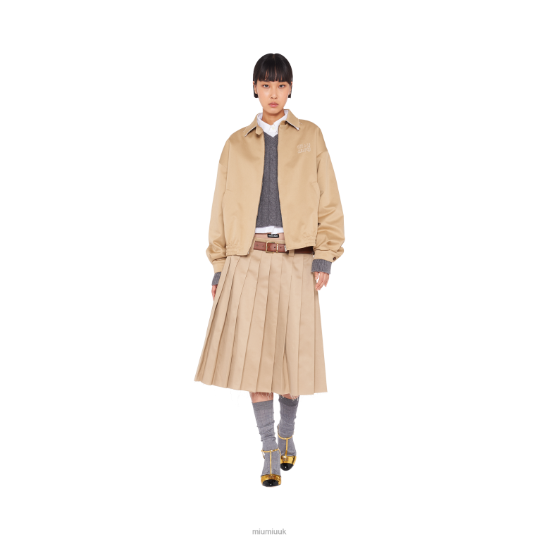 Ready To Wear Oversized Chino Blouson Jacket Miu Miu XH28Z548 Cord