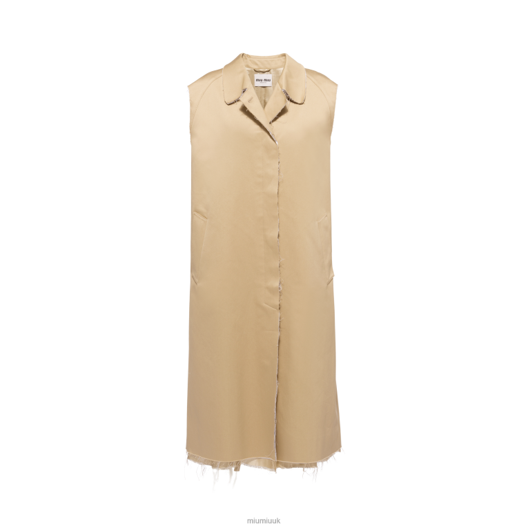 Ready To Wear Single-breasted Chino Coat Miu Miu XH28Z475 Cord