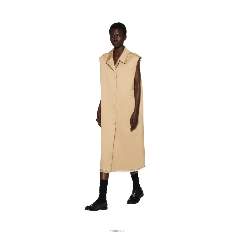 Ready To Wear Single-breasted Chino Coat Miu Miu XH28Z475 Cord