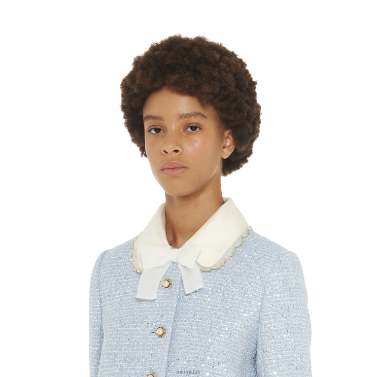 Ready To Wear Single-breasted Sequined Tweed Jacket Miu Miu XH28Z526 Astro