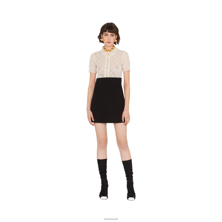 Ready To Wear Cady Mini-dress Miu Miu XH28Z447 Black