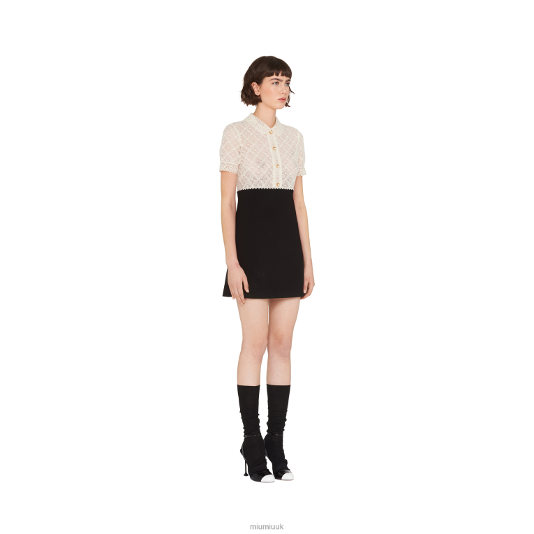 Ready To Wear Cady Mini-dress Miu Miu XH28Z447 Black