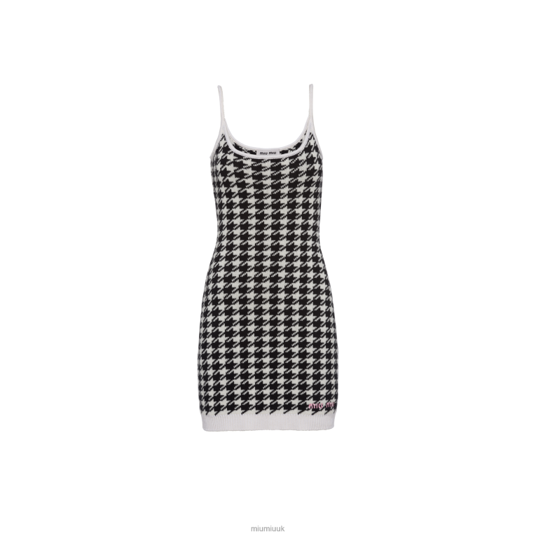 Ready To Wear Cashmere Dress Miu Miu XH28Z428 White/Black