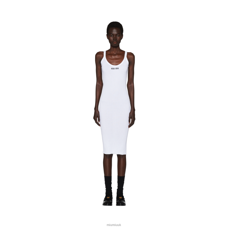 Ready To Wear Cotton Dress Miu Miu XH28Z376 White