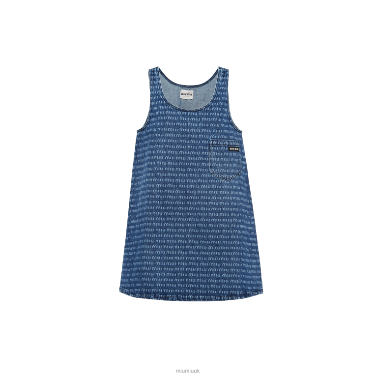 Ready To Wear Denim Dress Miu Miu XH28Z379 Navy