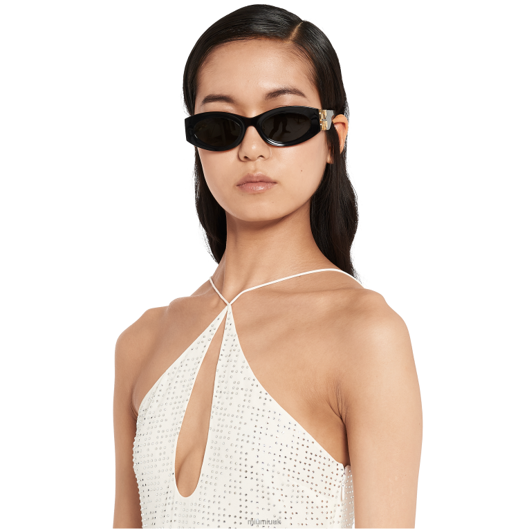 Ready To Wear Embroidered Dress In Stretch Georgette Miu Miu XH28Z395 White