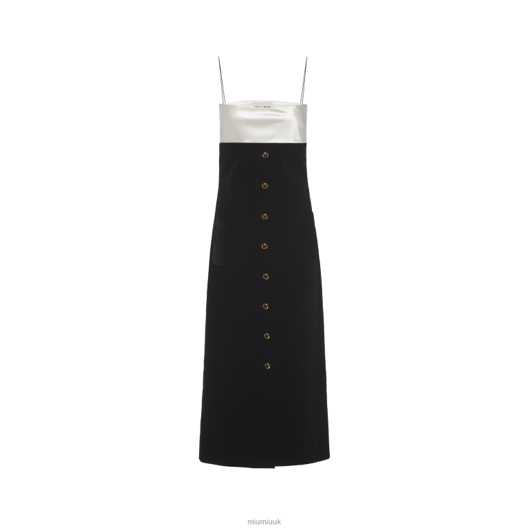 Ready To Wear Long Velvet Dress Miu Miu XH28Z405 Black/White
